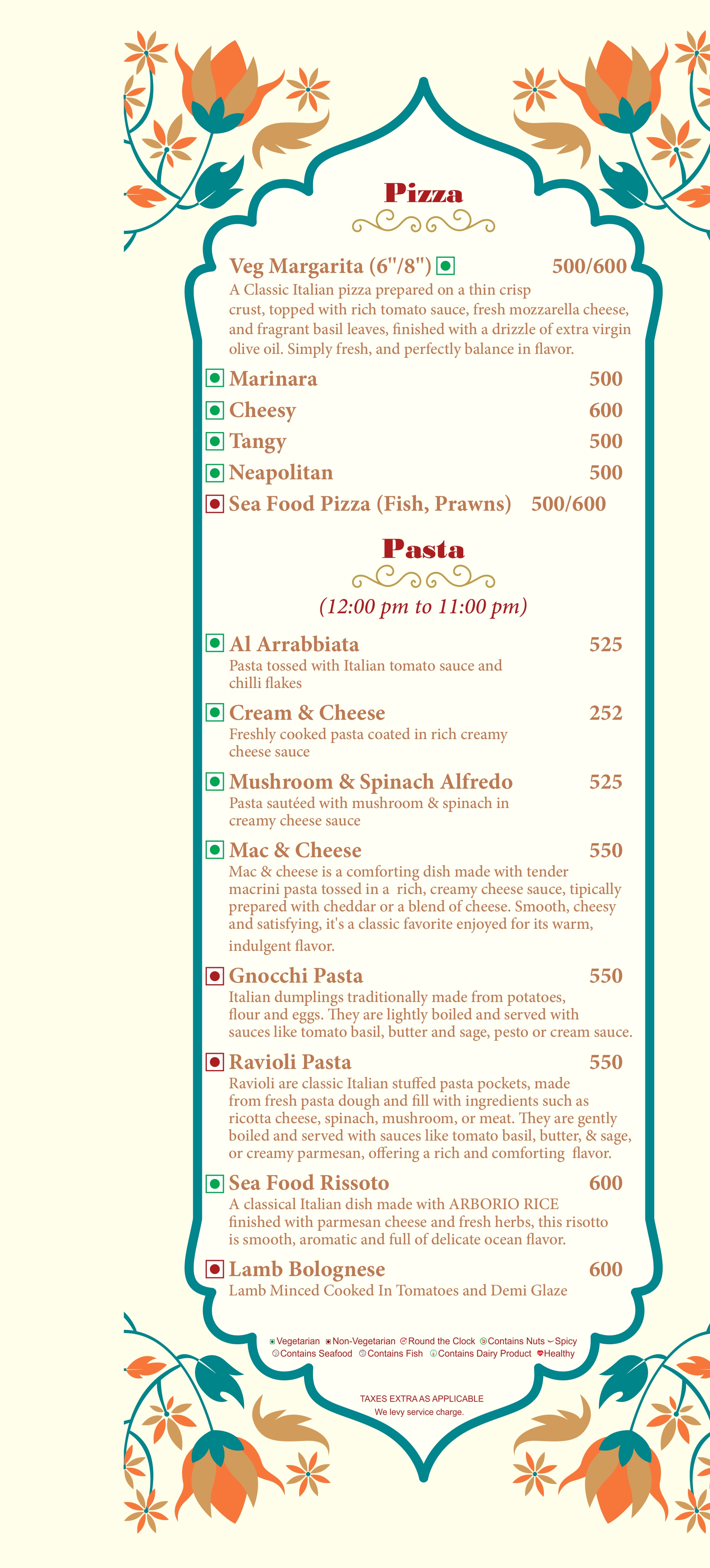 Menu Page 5